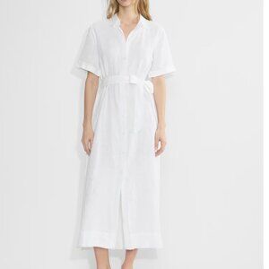 Aritzia Wilfred Eleta Linen Maxi Dress - White - Size XS